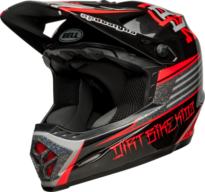 BELL 2024 MOTO-9 MIPS YOUTH TWITCH REPLICA BLACK/GREY HELMET