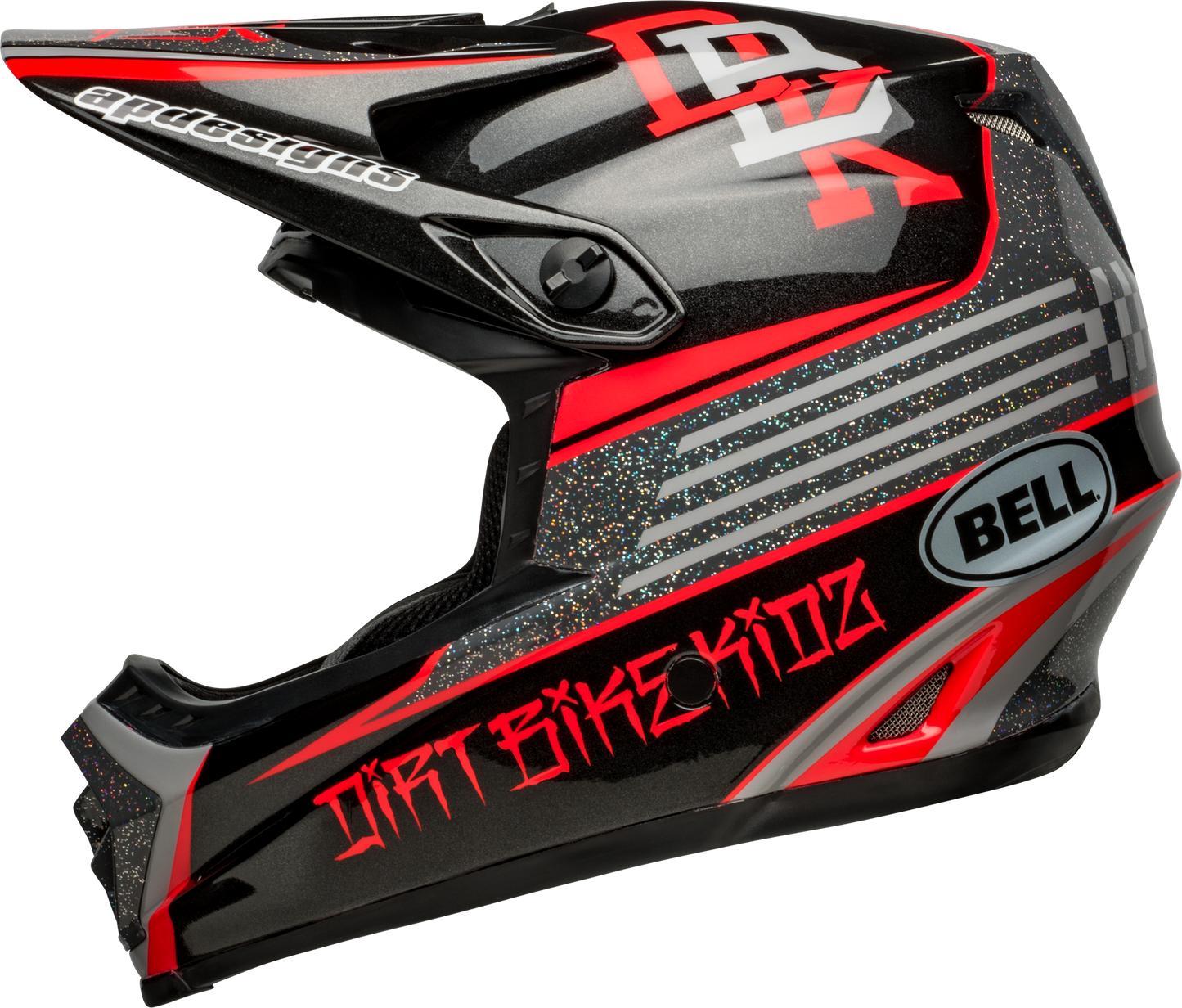 BELL 2024 MOTO-9 MIPS YOUTH TWITCH REPLICA BLACK/GREY HELMET