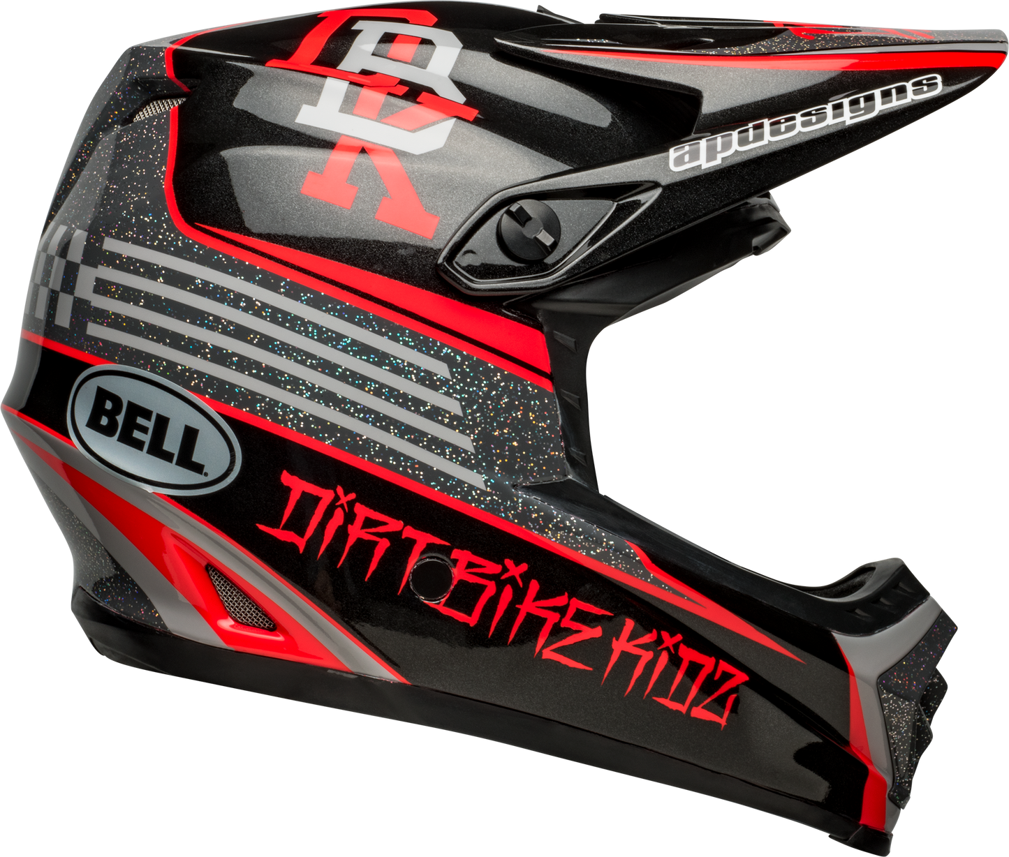 BELL 2024 MOTO-9 MIPS YOUTH TWITCH REPLICA BLACK/GREY HELMET