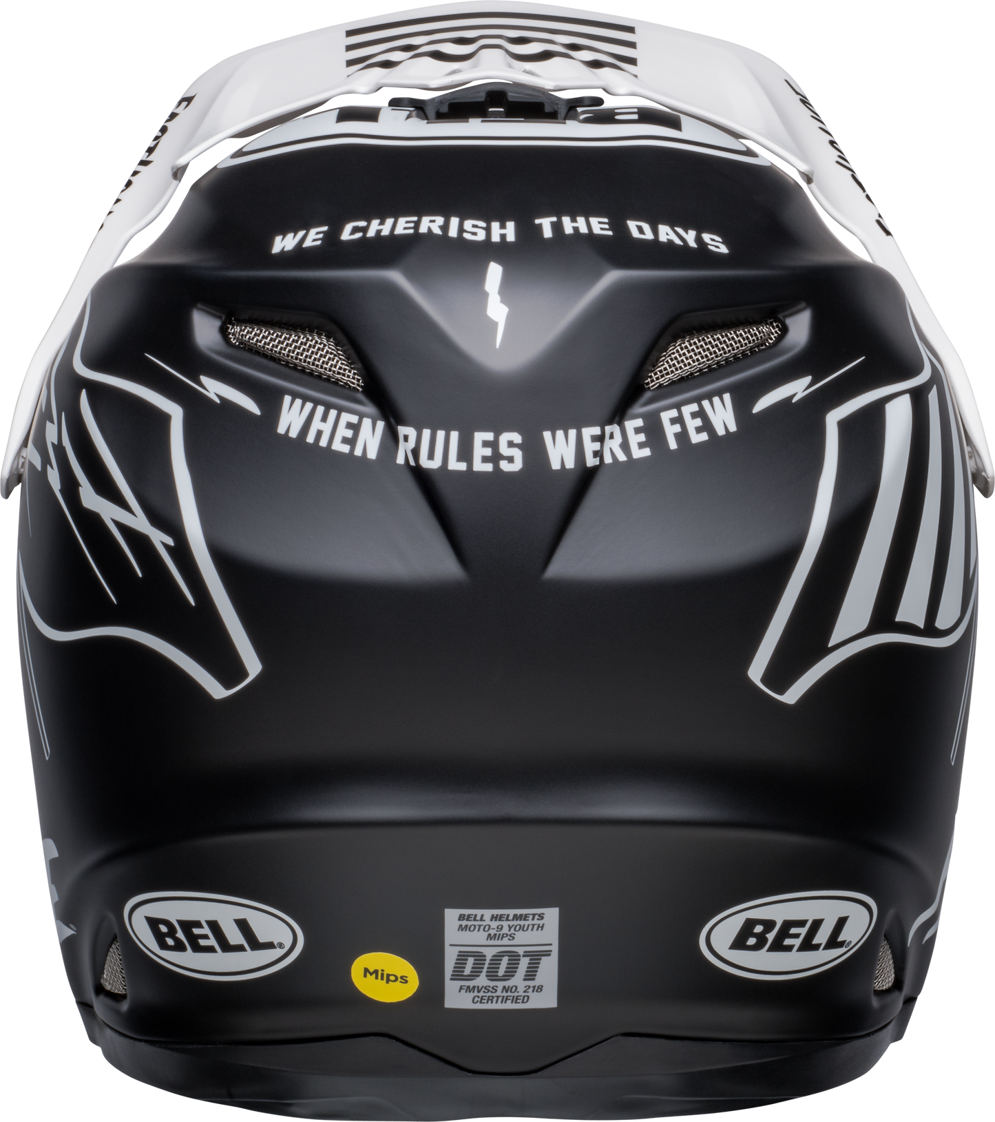 BELL 2024 MOTO-9 MIPS YOUTH FASTHOUSE FLYING COLOURS MATTE BLACK/WHITE HELMET