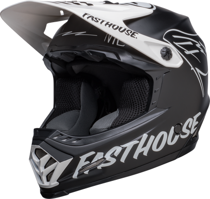 BELL 2024 MOTO-9 MIPS YOUTH FASTHOUSE FLYING COLOURS MATTE BLACK/WHITE HELMET