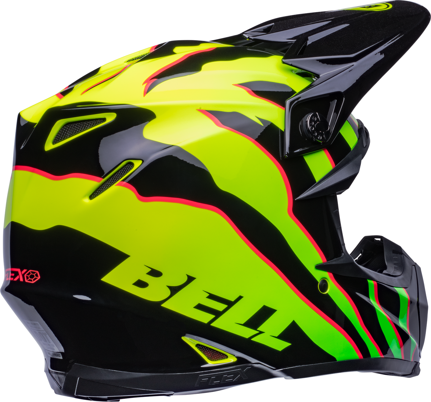 BELL MOTO-9S FLEX CLAW BLACK/GREEN HELMET