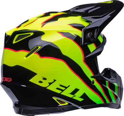 BELL MOTO-9S FLEX CLAW BLACK/GREEN HELMET