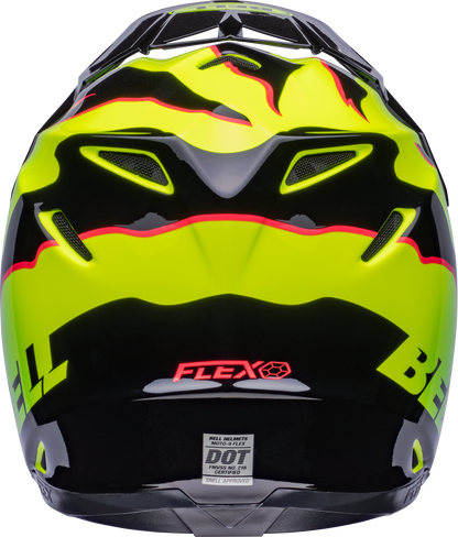 BELL MOTO-9S FLEX CLAW BLACK/GREEN HELMET