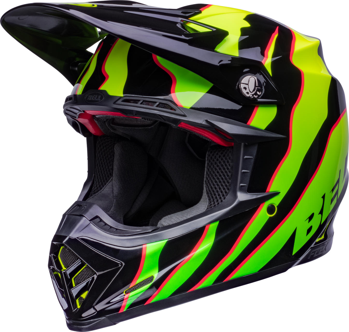 BELL MOTO-9S FLEX CLAW BLACK/GREEN HELMET