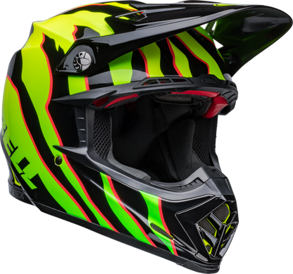 BELL MOTO-9S FLEX CLAW BLACK/GREEN HELMET