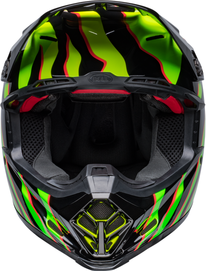 BELL MOTO-9S FLEX CLAW BLACK/GREEN HELMET