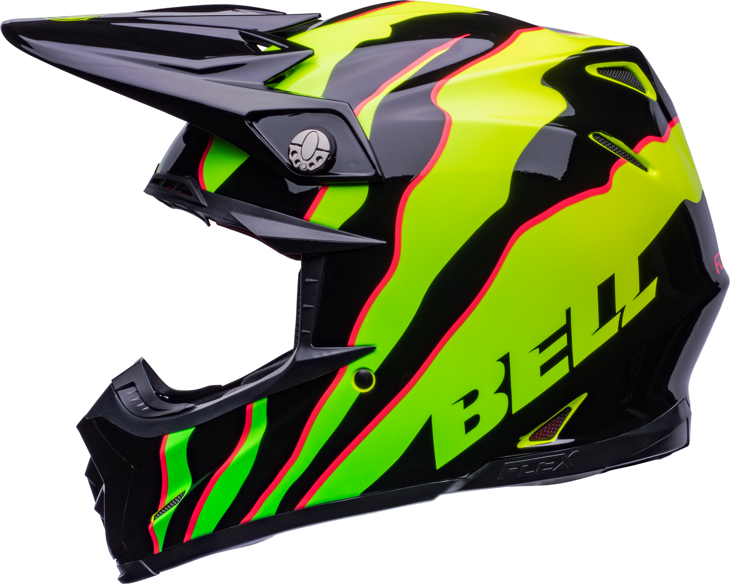 BELL MOTO-9S FLEX CLAW BLACK/GREEN HELMET