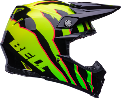 BELL MOTO-9S FLEX CLAW BLACK/GREEN HELMET