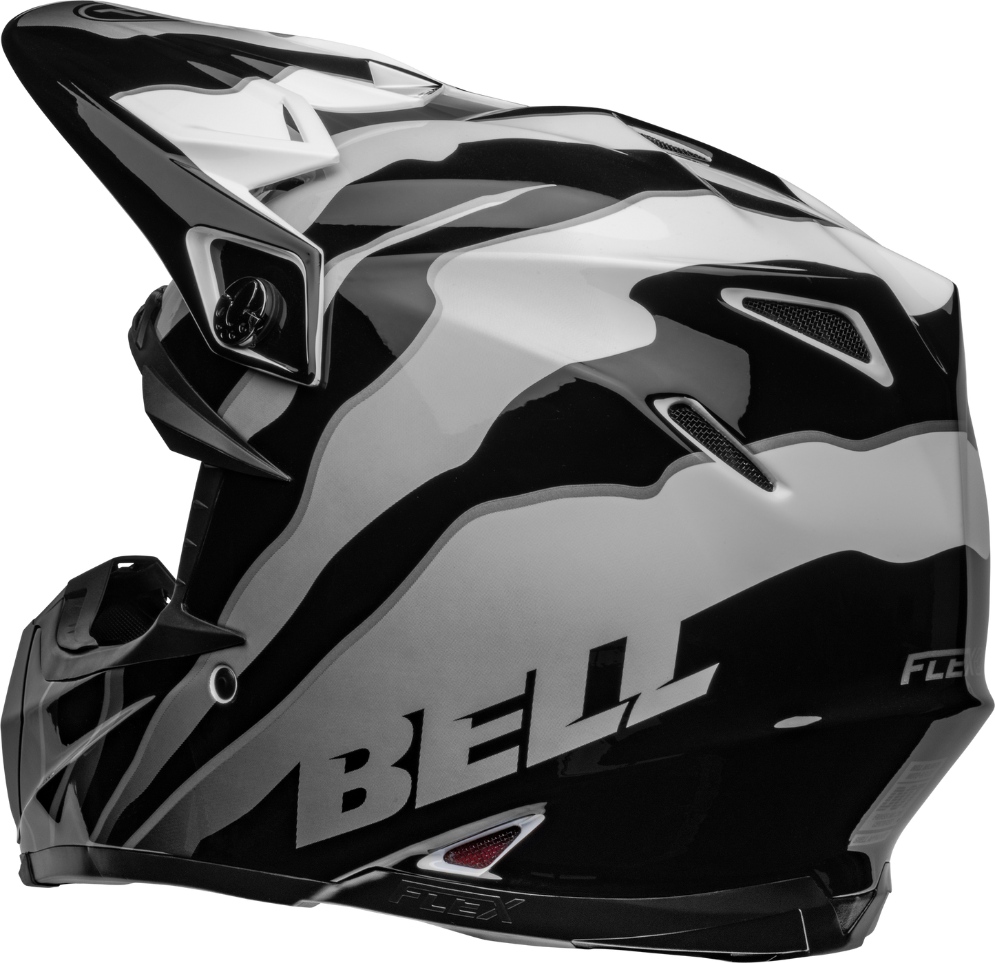 BELL 2024 MOTO-9S FLEX CLAW BLACK/WHITE HELMET