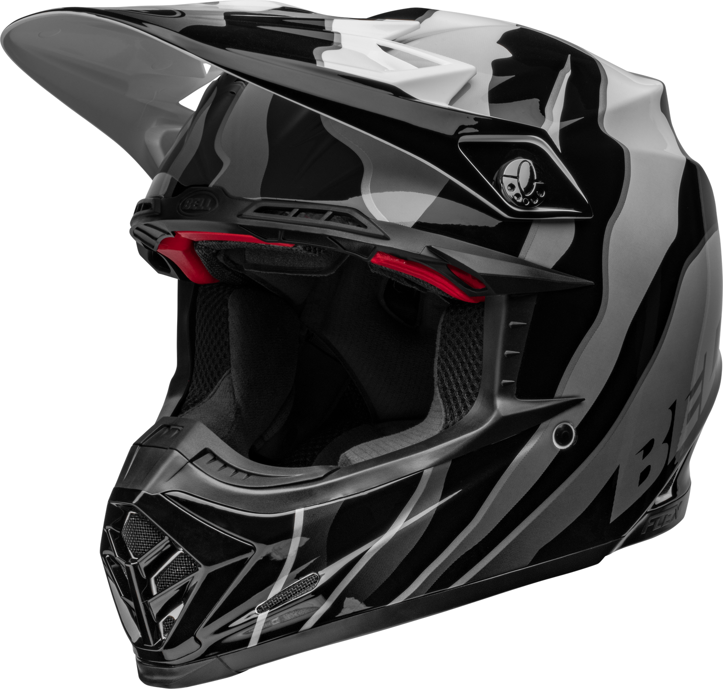 BELL 2024 MOTO-9S FLEX CLAW BLACK/WHITE HELMET