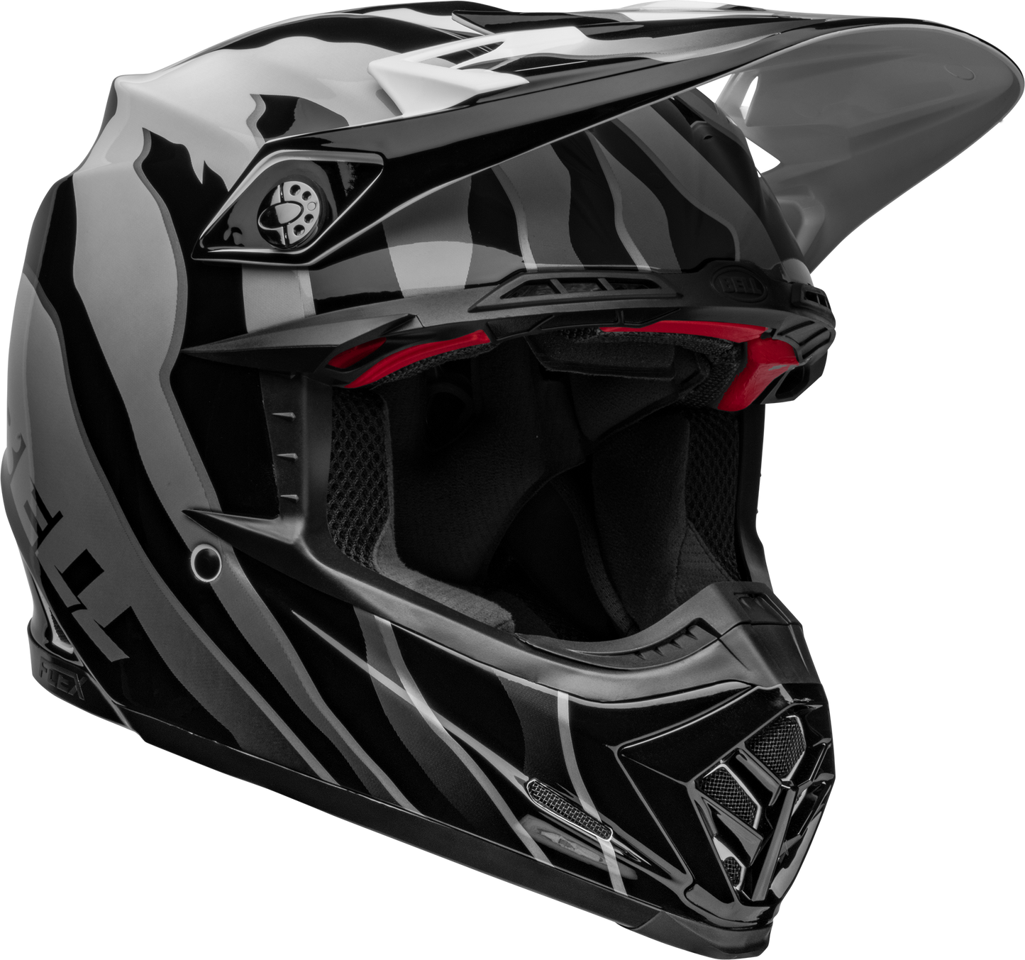 BELL 2024 MOTO-9S FLEX CLAW BLACK/WHITE HELMET