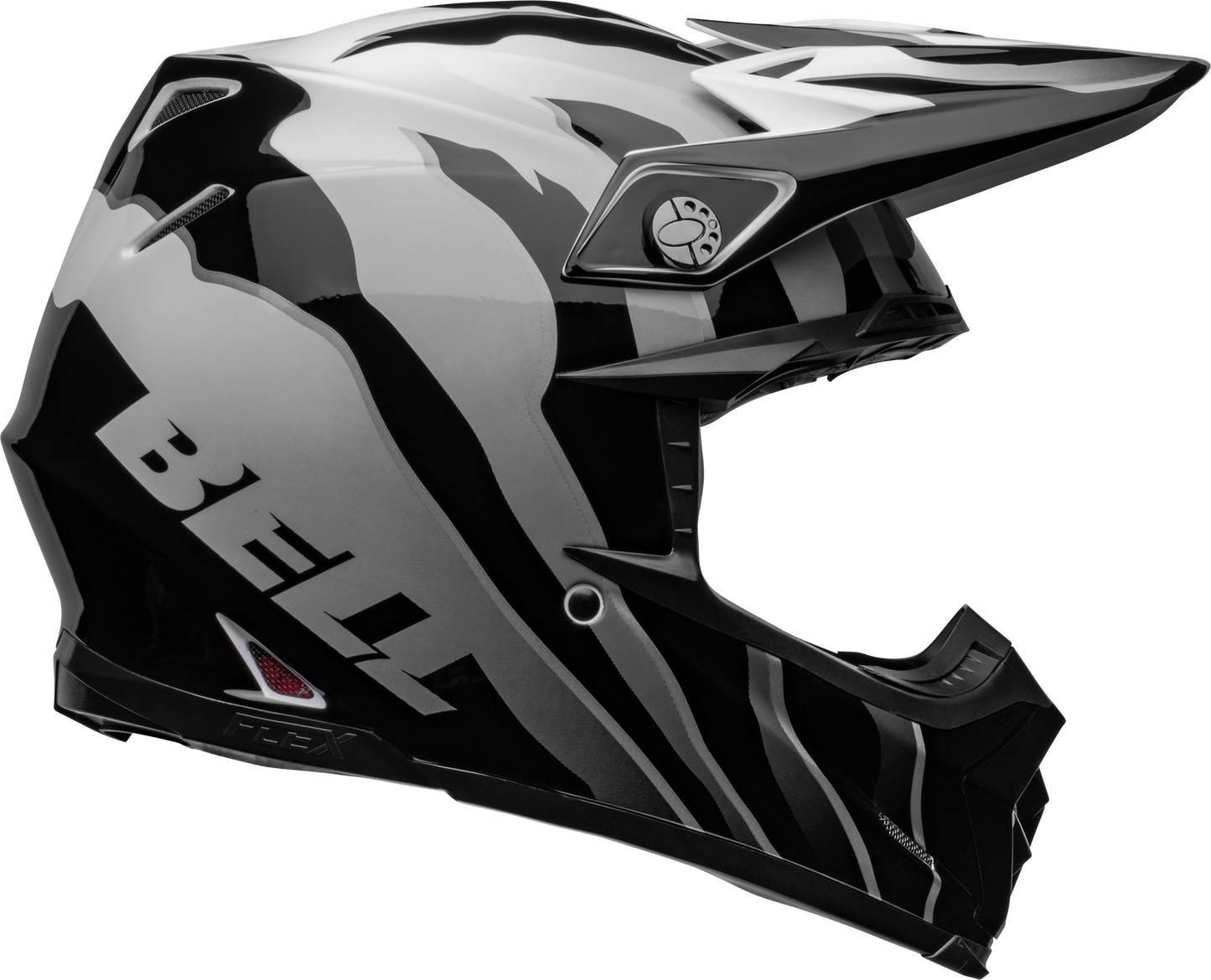 BELL 2024 MOTO-9S FLEX CLAW BLACK/WHITE HELMET