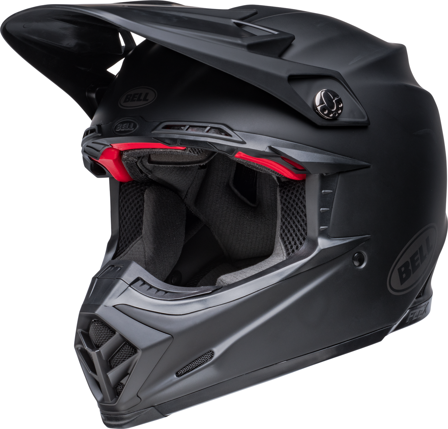 BELL 2024 MOTO-9S FLEX SOLID MATTE BLACK HELMET