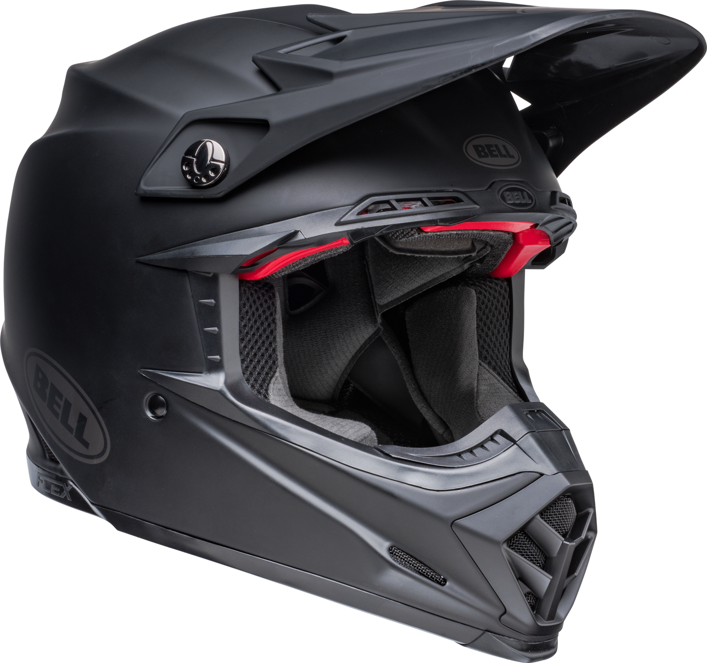 BELL 2024 MOTO-9S FLEX SOLID MATTE BLACK HELMET