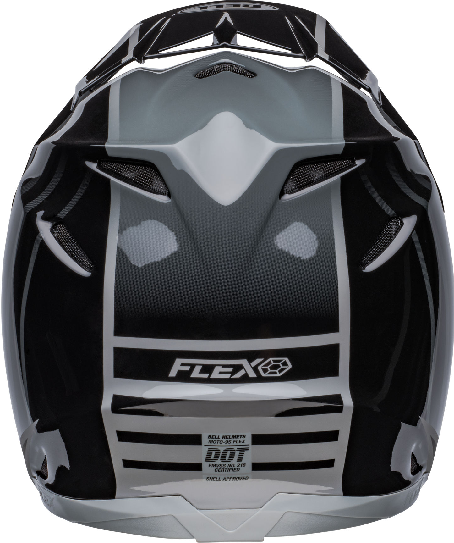 BELL 2024 MOTO-9S FLEX SPRINT MATTE/GLOSS BLACK/GREY HELMET