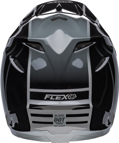 BELL 2024 MOTO-9S FLEX SPRINT MATTE/GLOSS BLACK/GREY HELMET