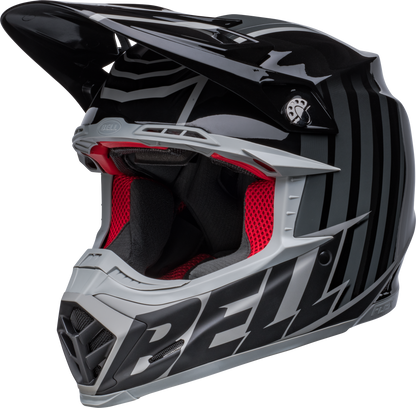 BELL 2024 MOTO-9S FLEX SPRINT MATTE/GLOSS BLACK/GREY HELMET