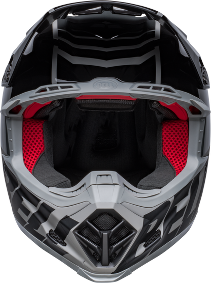 BELL 2024 MOTO-9S FLEX SPRINT MATTE/GLOSS BLACK/GREY HELMET