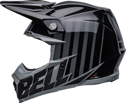 BELL 2024 MOTO-9S FLEX SPRINT MATTE/GLOSS BLACK/GREY HELMET