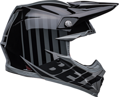 BELL 2024 MOTO-9S FLEX SPRINT MATTE/GLOSS BLACK/GREY HELMET