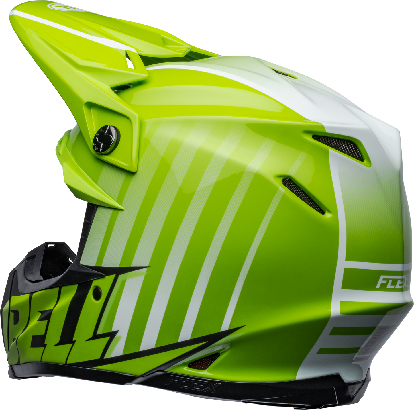 BELL MOTO-9S FLEX SPRINT MATTE/GLOSS GREEN/BLACK HELMET