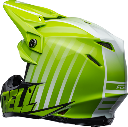 BELL MOTO-9S FLEX SPRINT MATTE/GLOSS GREEN/BLACK HELMET