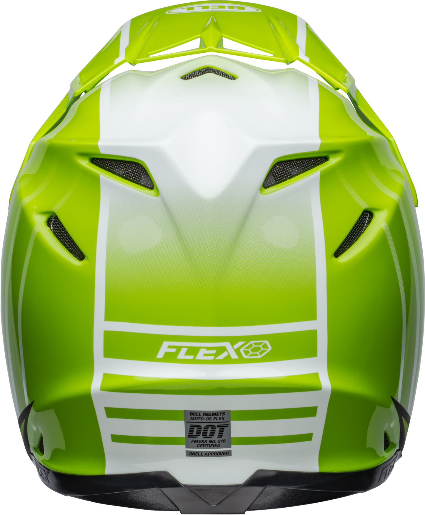 BELL MOTO-9S FLEX SPRINT MATTE/GLOSS GREEN/BLACK HELMET