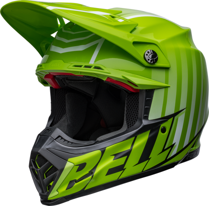 BELL MOTO-9S FLEX SPRINT MATTE/GLOSS GREEN/BLACK HELMET