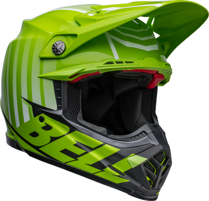 BELL MOTO-9S FLEX SPRINT MATTE/GLOSS GREEN/BLACK HELMET