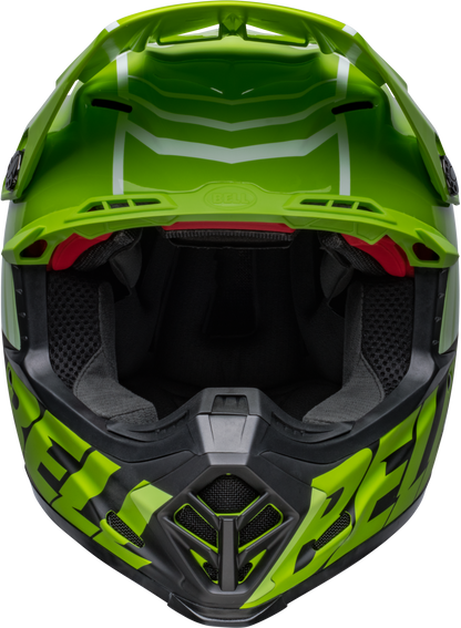 BELL MOTO-9S FLEX SPRINT MATTE/GLOSS GREEN/BLACK HELMET