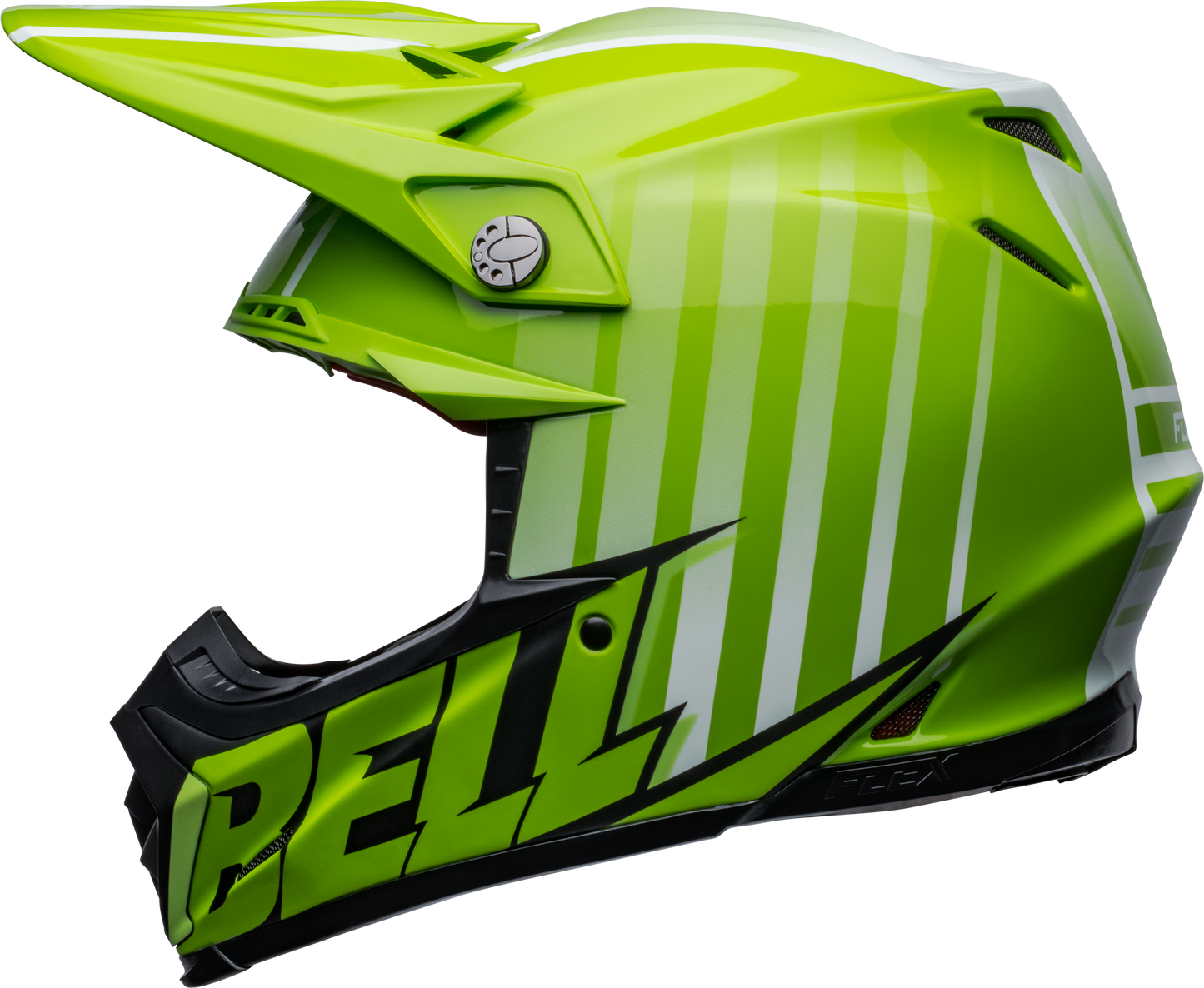 BELL MOTO-9S FLEX SPRINT MATTE/GLOSS GREEN/BLACK HELMET