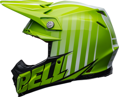 BELL MOTO-9S FLEX SPRINT MATTE/GLOSS GREEN/BLACK HELMET