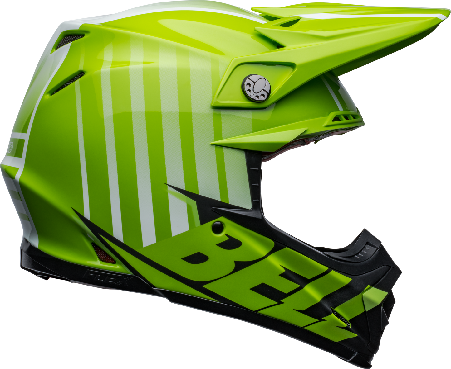 BELL MOTO-9S FLEX SPRINT MATTE/GLOSS GREEN/BLACK HELMET