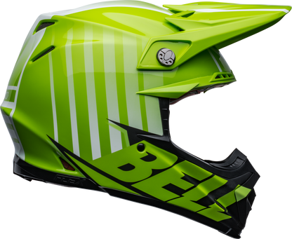 BELL MOTO-9S FLEX SPRINT MATTE/GLOSS GREEN/BLACK HELMET