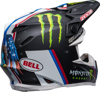 BELL 2024 MOTO-9S FLEX TOMAC REP 22 MATTE BLACK/WHITE HELMET