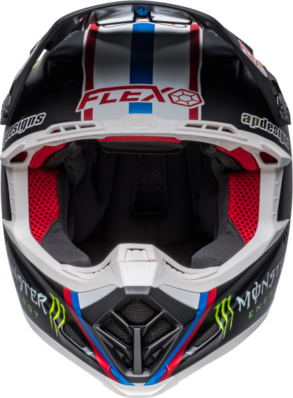 BELL 2024 MOTO-9S FLEX TOMAC REP 22 MATTE BLACK/WHITE HELMET