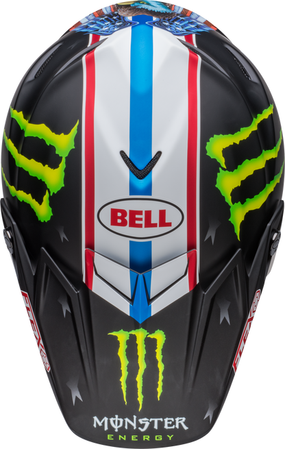 BELL 2024 MOTO-9S FLEX TOMAC REP 22 MATTE BLACK/WHITE HELMET