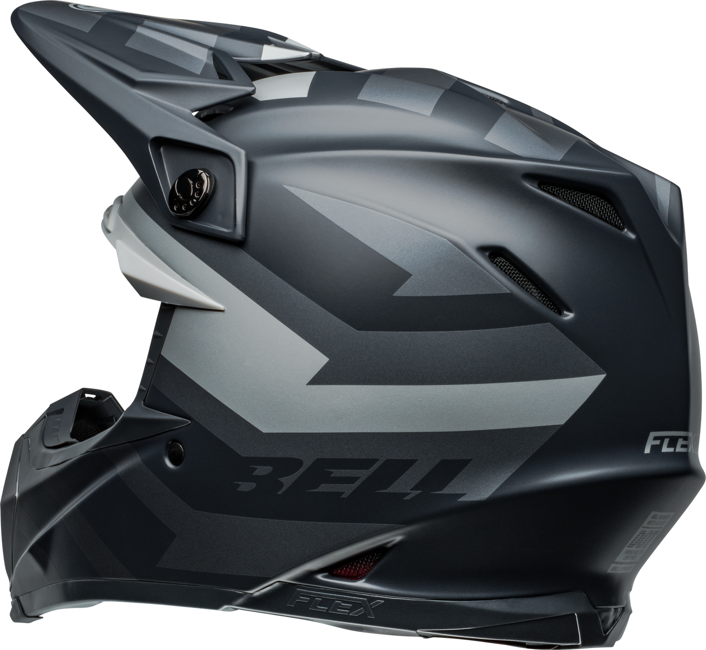 BELL 2024 MOTO-9S FLEX BANSHEE SATIN BLACK/SILVER HELMET