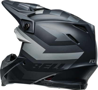 BELL 2024 MOTO-9S FLEX BANSHEE SATIN BLACK/SILVER HELMET