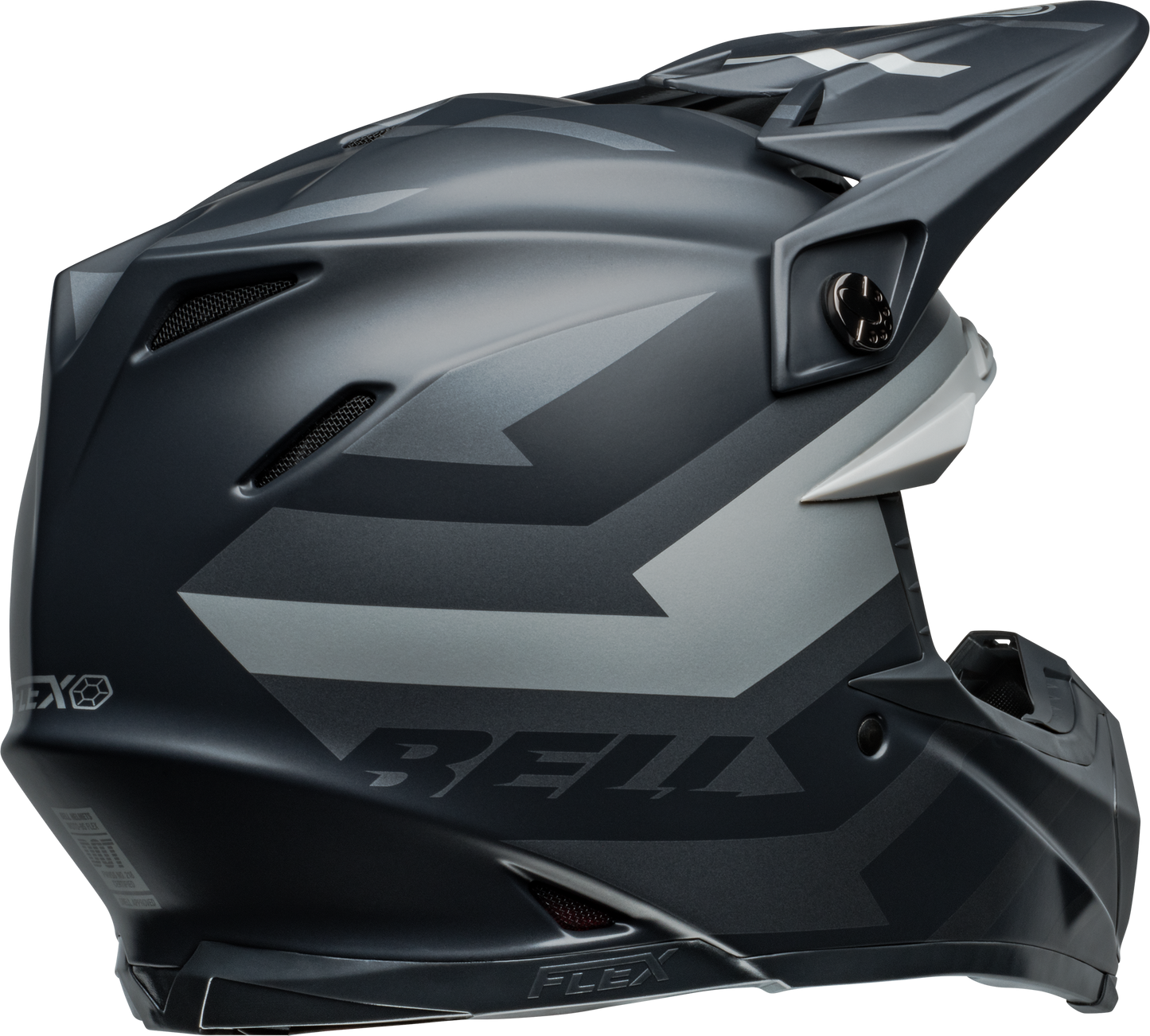 BELL 2024 MOTO-9S FLEX BANSHEE SATIN BLACK/SILVER HELMET