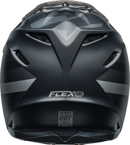 BELL 2024 MOTO-9S FLEX BANSHEE SATIN BLACK/SILVER HELMET