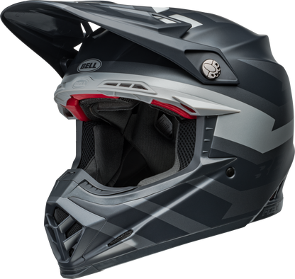 BELL 2024 MOTO-9S FLEX BANSHEE SATIN BLACK/SILVER HELMET