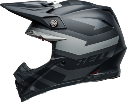 BELL 2024 MOTO-9S FLEX BANSHEE SATIN BLACK/SILVER HELMET