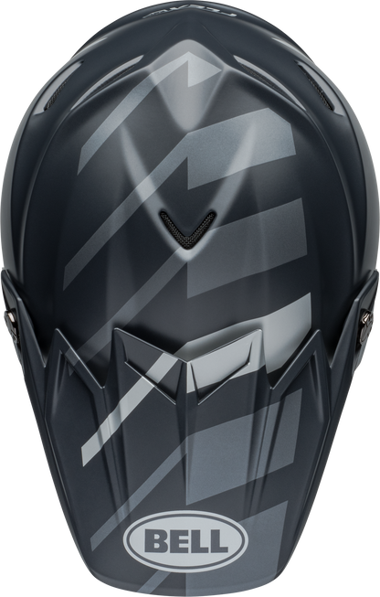 BELL 2024 MOTO-9S FLEX BANSHEE SATIN BLACK/SILVER HELMET