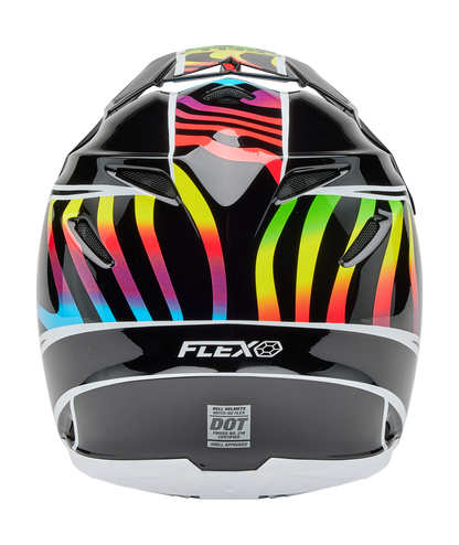 BELL 2025 MOTO-9S FLEX DRIFT BLACK/MULTICOLOUR HELMET