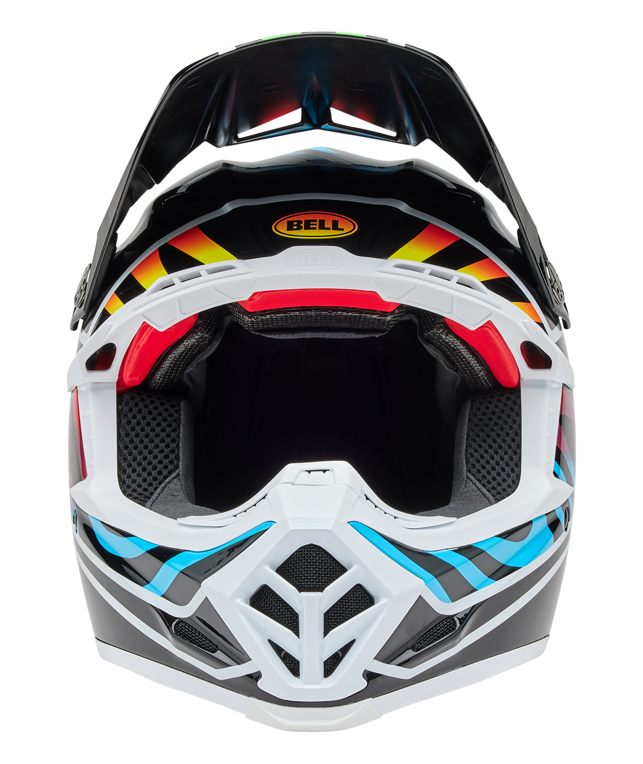 BELL 2025 MOTO-9S FLEX DRIFT BLACK/MULTICOLOUR HELMET