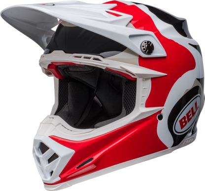 BELL 2024 MOTO-9S FLEX HELLO COUSTEAU REEF MATTE/GLOSS WHITE/RED HELMET