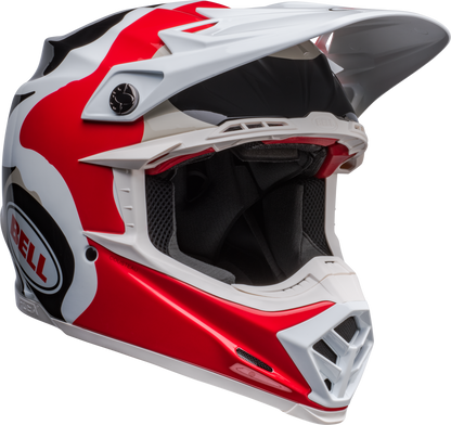 BELL 2024 MOTO-9S FLEX HELLO COUSTEAU REEF MATTE/GLOSS WHITE/RED HELMET