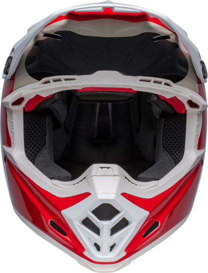 BELL 2024 MOTO-9S FLEX HELLO COUSTEAU REEF MATTE/GLOSS WHITE/RED HELMET